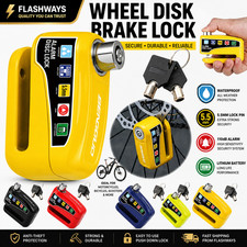 Motorcycle Disc Lock Alarm & Security Chain – Anti-Theft Brake Lock for Scooter Motorslot & alarm price