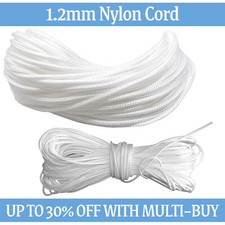 20 Metres Blind Cord White Strong 1.2mm Nylon String Thread Curtain Window Snaar Gordijn price