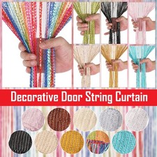 Glitter String Curtain Door Window Divider Fly Screen Panel Hanging Net Decor Snaar Gordijn price