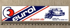 Aufkleber/Sticker eurol Oil de juiste Olie Motoröl Motor Olie price
