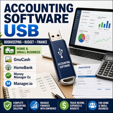 Accounting Bookkeeping Software USB Small Business Budget Invoice Finance Tools Accounting Software price