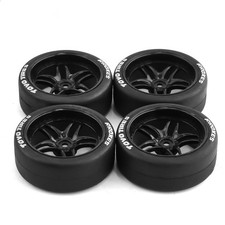 4PCS Set Flat Running Rally Wheel Tires For HPI Kyosho Tamiya 1/10 WRC XV01 TT02 Tires price