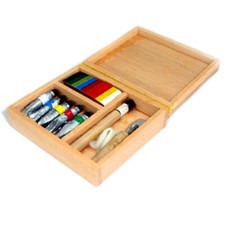 Dollhouse Workshop Paints Paint-Box Wooden Miniature Dollhouse Art Box 1:12 Paints price