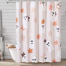 Floral Ghost Bathroom Shower Curtain Set with Hooks, 180GSM  Fabric 72x72 Gordijn Set price