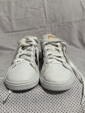Girls Adidas Classic White & Gold Striped Size 13 K Shoes Sneakers Meisjes klassieke Schoenen price