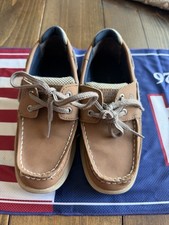 Sperry Boys' Lanyard Boat Shoes Tan Brown, Size 2, YB46122A Jongens Boat Schoenen price