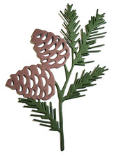 Christmas Pine Tree Branch Pinecones Metal Cutting Dies DIY Cardmaking Scrapbook Tree Cutting Machine price