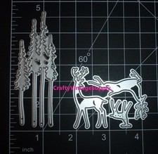 Deer christmas reindeer evergreen tree metal cutting dies cut machine cutter die Tree Cutting Machine price