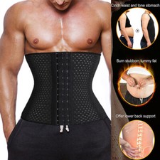 Mens Waist Trainer Corset Body Shapewear Slimmer Underbust Cincher Tummy Belt US Heren Corset price