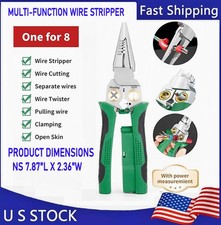 8-In-1 Wire Stripper Twister Set - Includes Cable Scissors Voltage Tester Pliers Pliers price