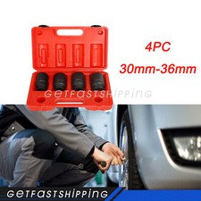 4pcs 1/2 Drive Deep Spindle Axle Nut Socket Set 30mm 32mm 34mm 36mm 12Point NEW Socket Set price