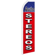 Auto Stereos (RD/BL) Swooper Flutter Feather Flag Auto Shop Repair Business Flag Auto Stereos price