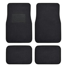 Car Floor Mats for Auto 4pc Carpet Semi Custom Fit Heavy Duty Heel Pad Black Custom Auto Mats price