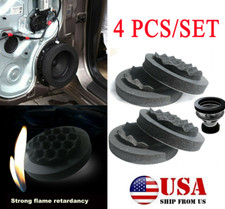 4Pcs 6.5" Wave Shape Car Speaker Ring Bass Door Trim Sound Insulation Cotton Pad Cotton price