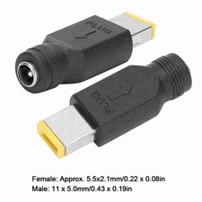 2x Laptop Power Adapter Head 5.5 X 2.1mm Female To 11 X 5.0mm Male Square Fi NEW Laptop Adapter price