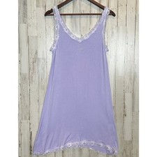 Slip Dress Chemise Medium Lilac Light Purple Babydoll Lace Edge Flowy Hem VGUC Babydoll price