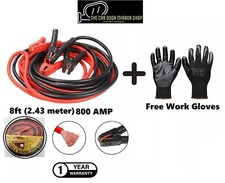 JUMP LEADS 8FT 800AMP CAR VAN BATTERY STARTER BOOSTER CABLE JUMPER WITH GLOVES Batterij Jumper Kabel price