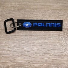 Polaris Keychain UTV ATV Off Road Snowmobiles Double Sided Key Fob w Carabiner Keychain price
