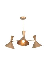 6 Light Contemporary Style Raw Brass Chandelier Light Fixture Chandelier price