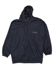 CHAMPION Boys Hooded Raincoat 11-12 Years Large  Navy Blue Polyamide AX15 Jongens Raincoat price