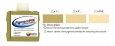 PIGMENT WALL PAINT COLOURANT 80ML STAIN DYE INTERIOR EXTERIOR MAKE OLIVE GREEN Interior Muur Paint price