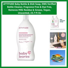 Gentle & Effective Baby Dish Soap, 23.7 Fl Oz - Biodegradable Formula, Unscented Reinigingsmiddel voor speen en fles price