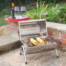 Stainless Steel Barrel BBQ Portable Double Grill Garden Camping Outdoor Barbecue Tuin Grill & Barbecue price