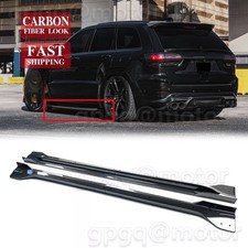 For Jeep Grand Cherokee SRT SRT8 Trackhawk 2012-2021 Carbon Side Skirt Extension Skirt price