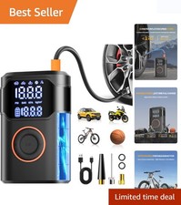 Effortless Tire Care - Digital Display Tire Inflator with LED Light & Auto-Stop Lucht pomp - Tire Verzorging price