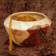 Garnschale aus einem Thuja Zwiesel (Astgabel) mit Rinde stricken & häkeln Hand Gereedschap Accessoires price