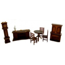 Dolls House Miniature 1:48 Scale Plastic Dining Room Furniture Set Suite Tuin meubels Set price