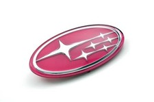 02-05 JDM Subaru Impreza WRX STi Pink STARS Front Grill Emblem W/3M TAPE Tape price