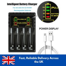 Battery Charger 4 Slot For AA AAA NI-CD NI-MH Rechargeable Batteries UK Standard & Rechargeable Batteries price