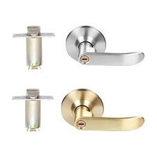Door lock doorknob room lock, aluminum alloy hardware door handle with lock door Deurknopslot price