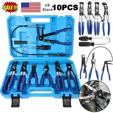 10Pc Hose Clamp Clip Remover Pliers Wire Long Reach Kit Fuel Oil Water Hose Tool Pliers price