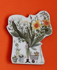 1x  Magnet Kräutergarten Silke Leffler Kühlschrank Magnettafel Garten ca 5x8 cm Tuin Tafel price
