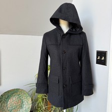 Lauren Ralph Lauren Boys 12R Large Wool Blend Hooded Duffle Coat Charcoal Gray Jongens overjas price