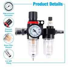 Air Compressor Oil Lubricator Water Separator Trap Filter Regulator Gauge Kit UK Lucht Compressor price