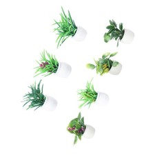 7 Pcs Mini Pots De Fleurs En Vrac Artificielles Accessoires Pour Mini-maison Pots en Accessoires price