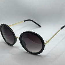 Women's Oversized Round Sunglasses Black Frame Gold Arms Dames Sunglasses price