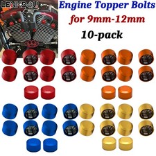 10X 9mm-12mm Head Motor Bolt Topper Covers Caps Kit For Harley Touring XL883 Motor Covers price