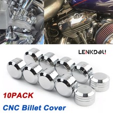 Chrome CNC Inner 9mm-12mm 11mm Schrauben Motor Bolt Topper Caps Cover For Harley Motor Covers price