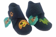 Boys Slippers Grosby Puppy or Rex Navy Felt Slipper Size 4-10 New Cute As Jongens slippers price