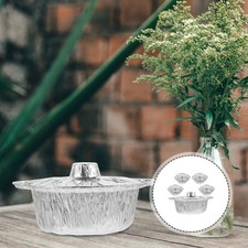 5 Sets Barbecue Aluminum Pot Pan Pots with Lids Baking Tray Aluminium Foil Pans Pot / Pan Sets price