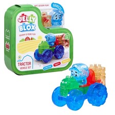 JELLY BLOX – Tractor Set, 12 Tactiele Zachte Bouwstenen, Spel met Trekker en Boe Spel Set price