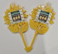 Garden Lawn Border Fences Plastic Outdoor Edging Sunny Yellow Sunflower Pk of 2 Decoratief Tuin producten price