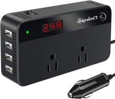 200W Car Power Inverter, LEICESTERCN DC 12V to 230V (200w, Gray) Converter USB c Auto omvormer-converter price