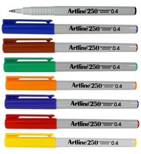 Artline EK250 Extra Fine Permanent Marker Pen 0.4mm - Select Colour CD-DVD-Acetate Pen price