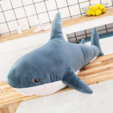 45/60/80Cm Cute Shark Plush Toy Soft Stuffed Speelgoed Animal Reading Pillow Doll Speelgoed price