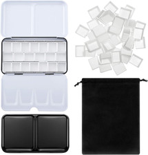 51 Pcs Watercolor Paint Palette and Half Pans Set Watercolor Tin Box, Metal Pale Pans price